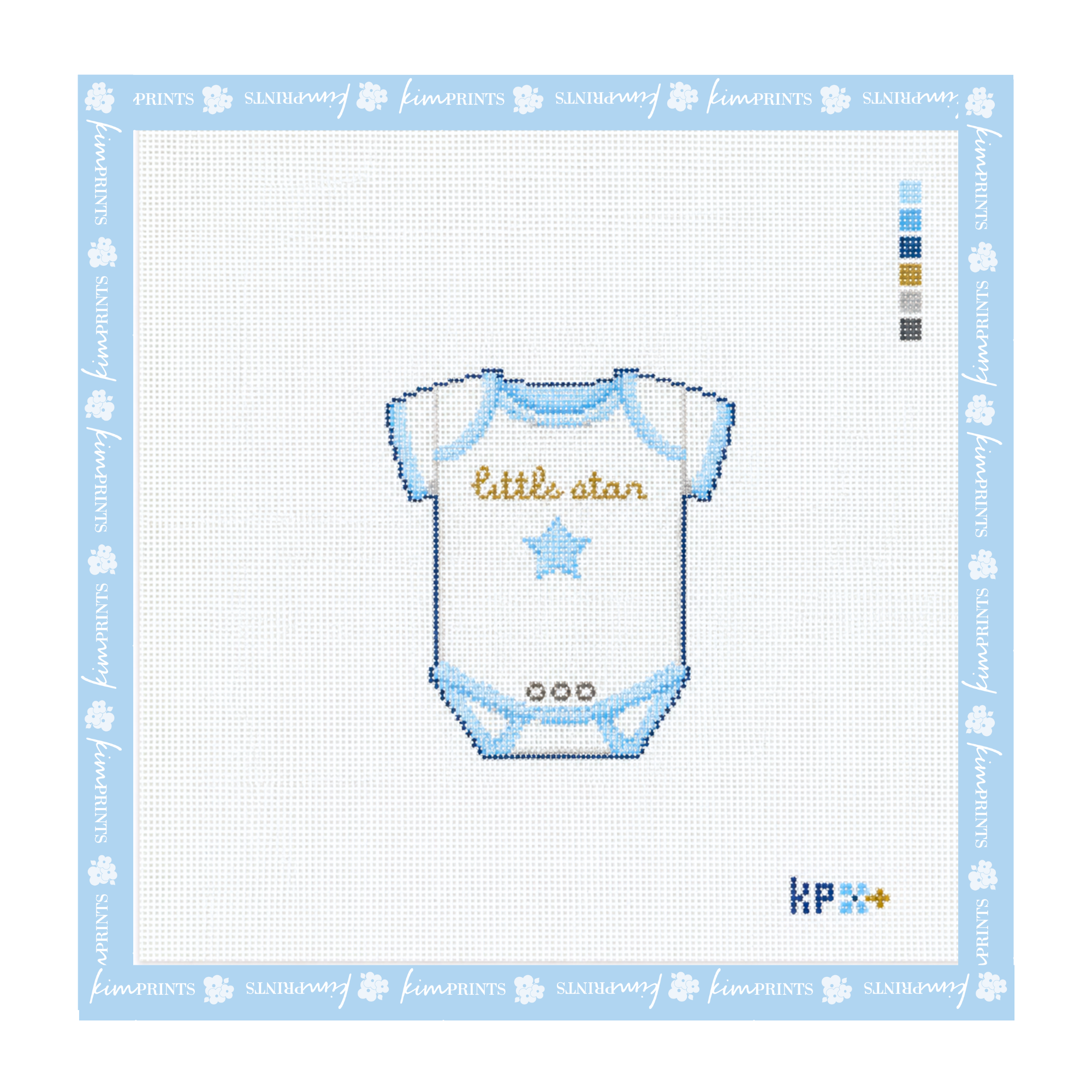Little Star Onesie Blue