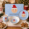 Santa Baby Blue Tableware Set