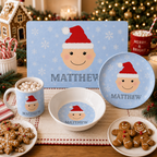 Santa Baby Blue Tableware Set