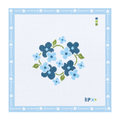 Coastal Bloom Wreath - New England Blues
