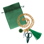 Stitch & Go™ Tassel Tool Necklace | Emerald