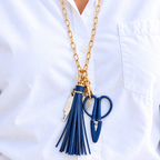 Stitch & Go™ Tassel Tool Necklace | Navy