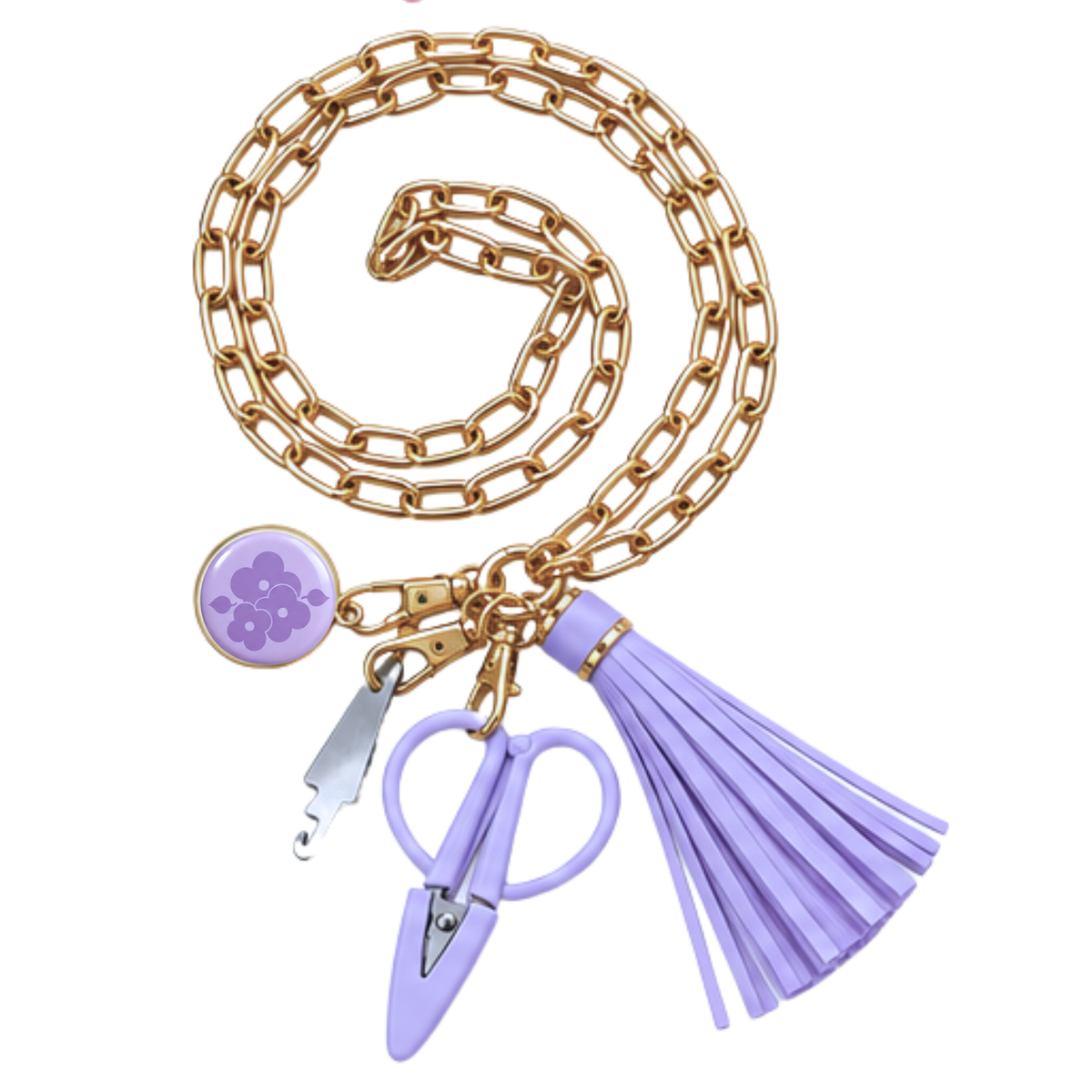 Stitch & Go™ Tassel Tool Necklace | Lavender