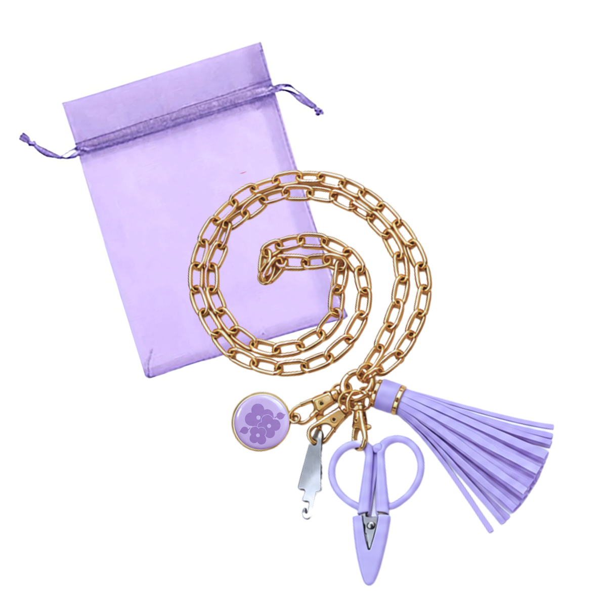 Stitch & Go™ Tassel Tool Necklace | Lavender