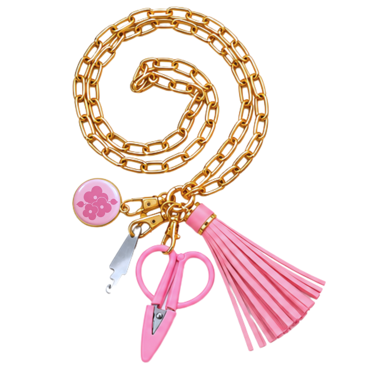 Stitch & Go™ Tassel Tool Necklace | Petal Pink