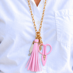 Stitch & Go™ Tassel Tool Necklace | Petal Pink